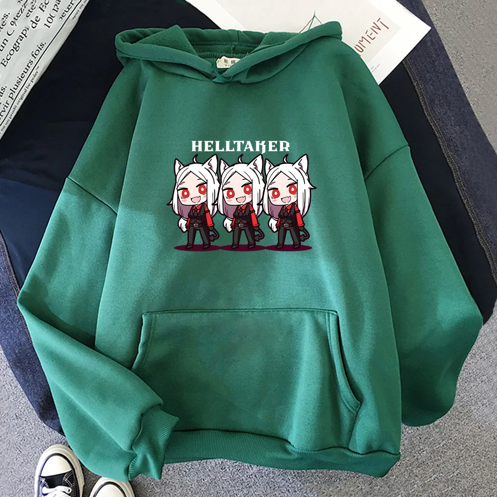 

Helltaker Cute Cartoon Anime Hoodies Harajuku Casual Sweatshirts Fleece Men/women Clothes Funko Pop Pocket Streetwear Aesthetic