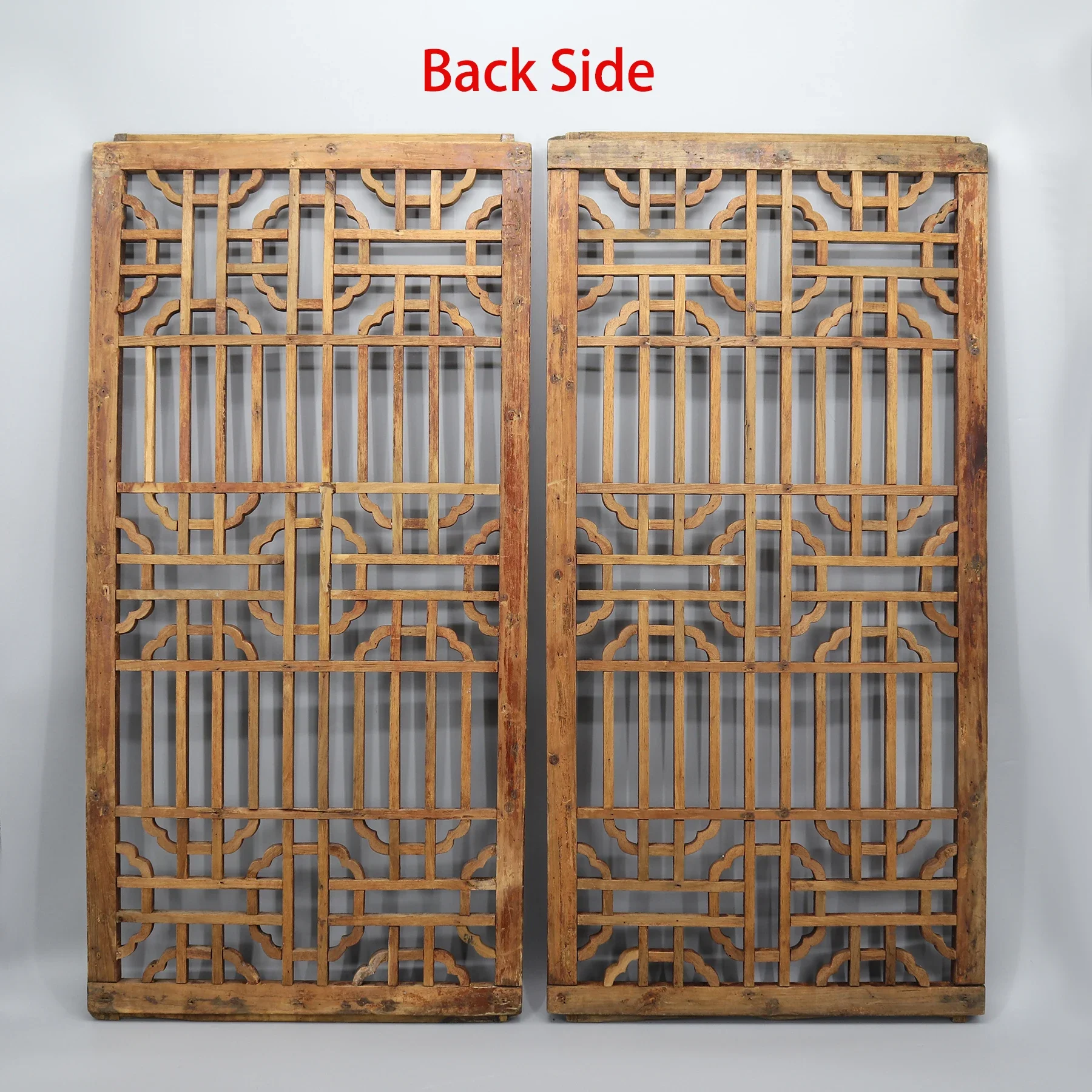 Старые оконные панели пара деревянных ремней украшение для дома настенная