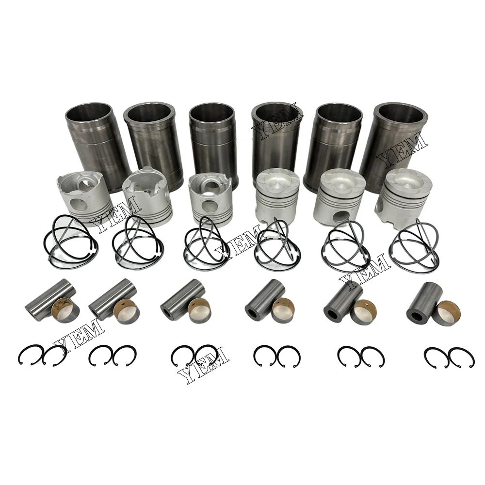 Высококачественный поршень с кольцом K13C для двигателя Hino 6 шт.