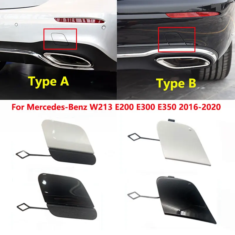 

For Mercedes-Benz W213 E200 E260 E300 E320 E350 2016 2017 2018 2019 2020 Car Rear Bumper Tow Hook Cover Trailer Eye Cap Lid