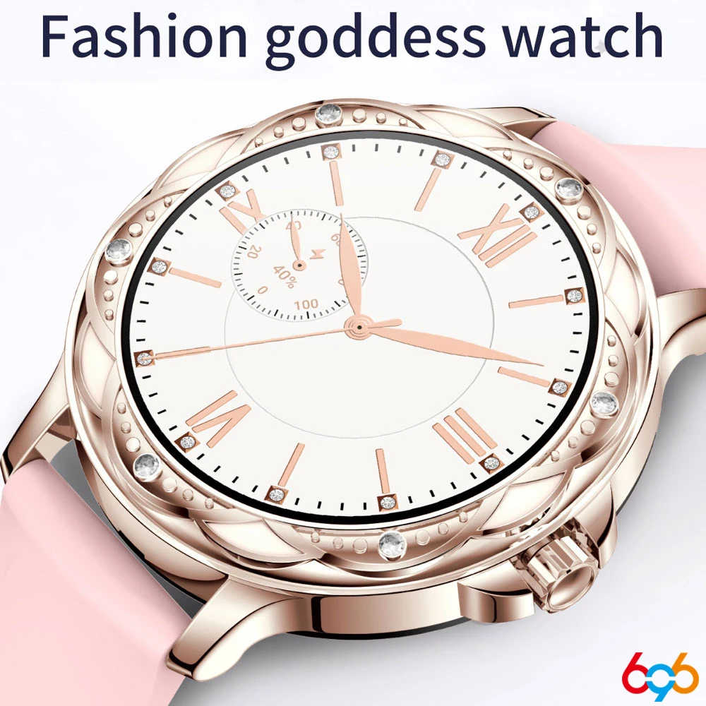 

Смарт-часы для женщин, спортивные Смарт-часы, оригинальный Женский фитнес-браслет BT, наручные часы с поддержкой музыки, контроля кровяного д...