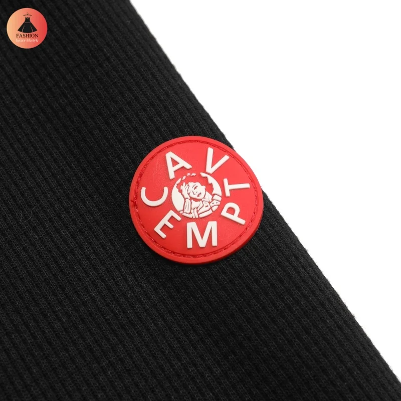 CAVEMPT C.E Trend осень-зима вязаный свитер высокого качества с v-образным вырезом модная