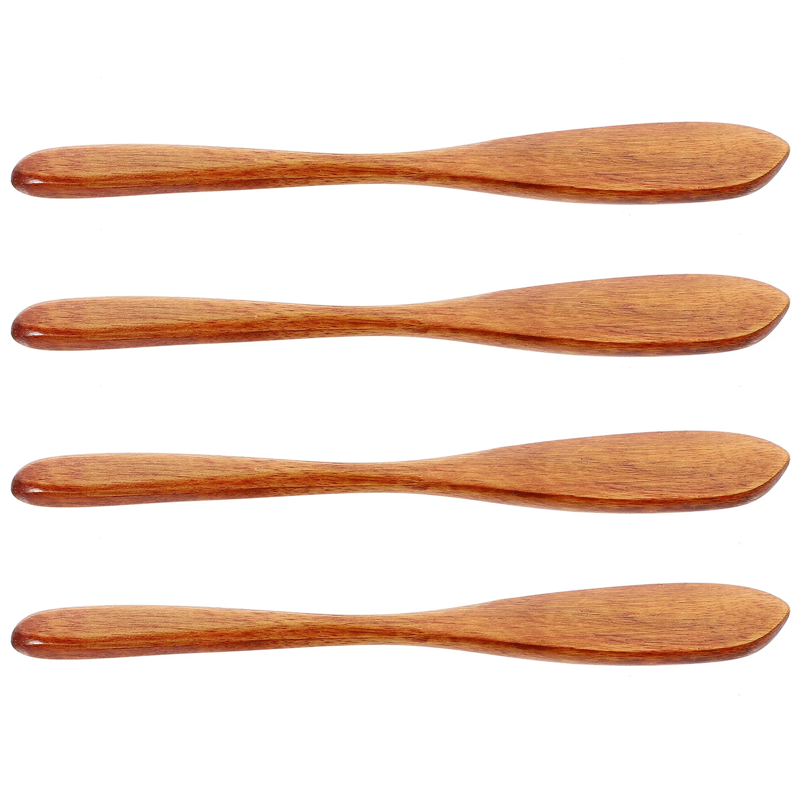 

Wooden Butter Cheese Spreaders: 4pcs Jam Spreader Jelly Bread Spatula Condiment and Sandwich Kitchen Utensils