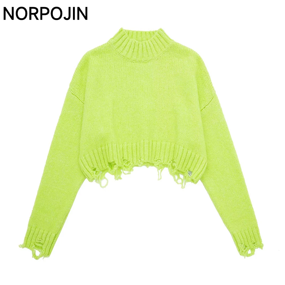 

Женский трикотажный свитер в рубчик, светло-зеленый укороченный пуловер с длинным рукавом, Y2k