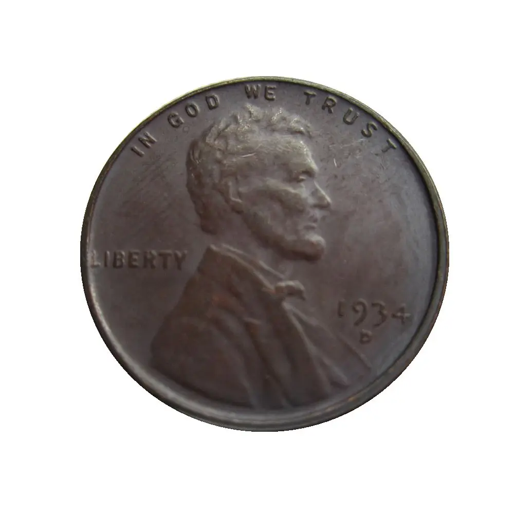 

США 1934 P/D Lincoln копия монеты One Cent