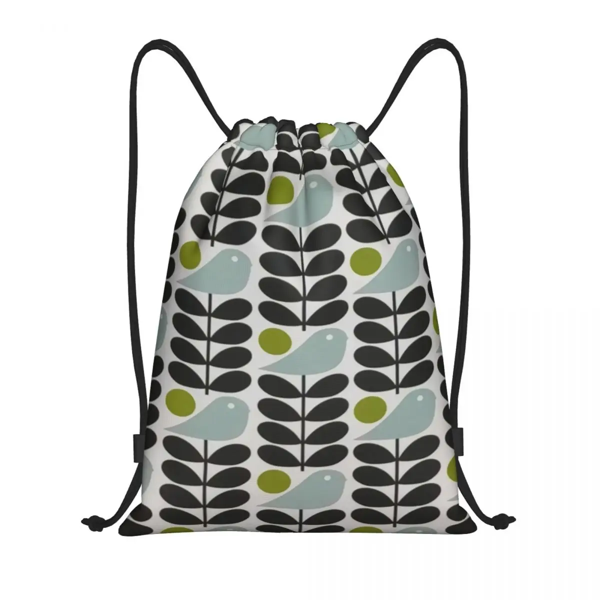 

Custom Orla Kiely Scandinavian Multi-Stemmed Birds Flower Drawstring Bag Men Women Lightweight Sports Gym Storage Backpack