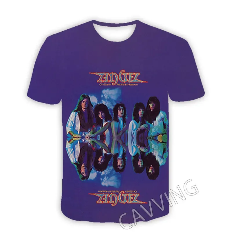 Повседневные футболки с 3D принтом Angel Band Стильные топы в стиле хип-хоп модная