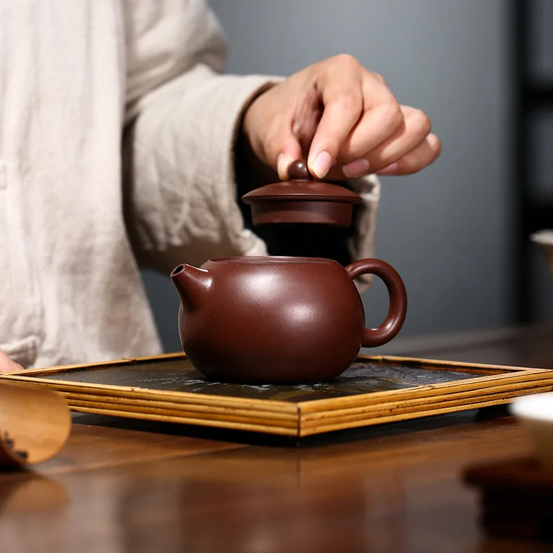 Высокое качество Исин глиняный чайник знаменитый ручной работы фиолетовый песок