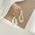 Оптовая продажа, китайские Модные осенние серьги 2020, Осенниезимние Подвесные серьги, Женские Геометрические Необычные Длинные серьги в виде ракушек