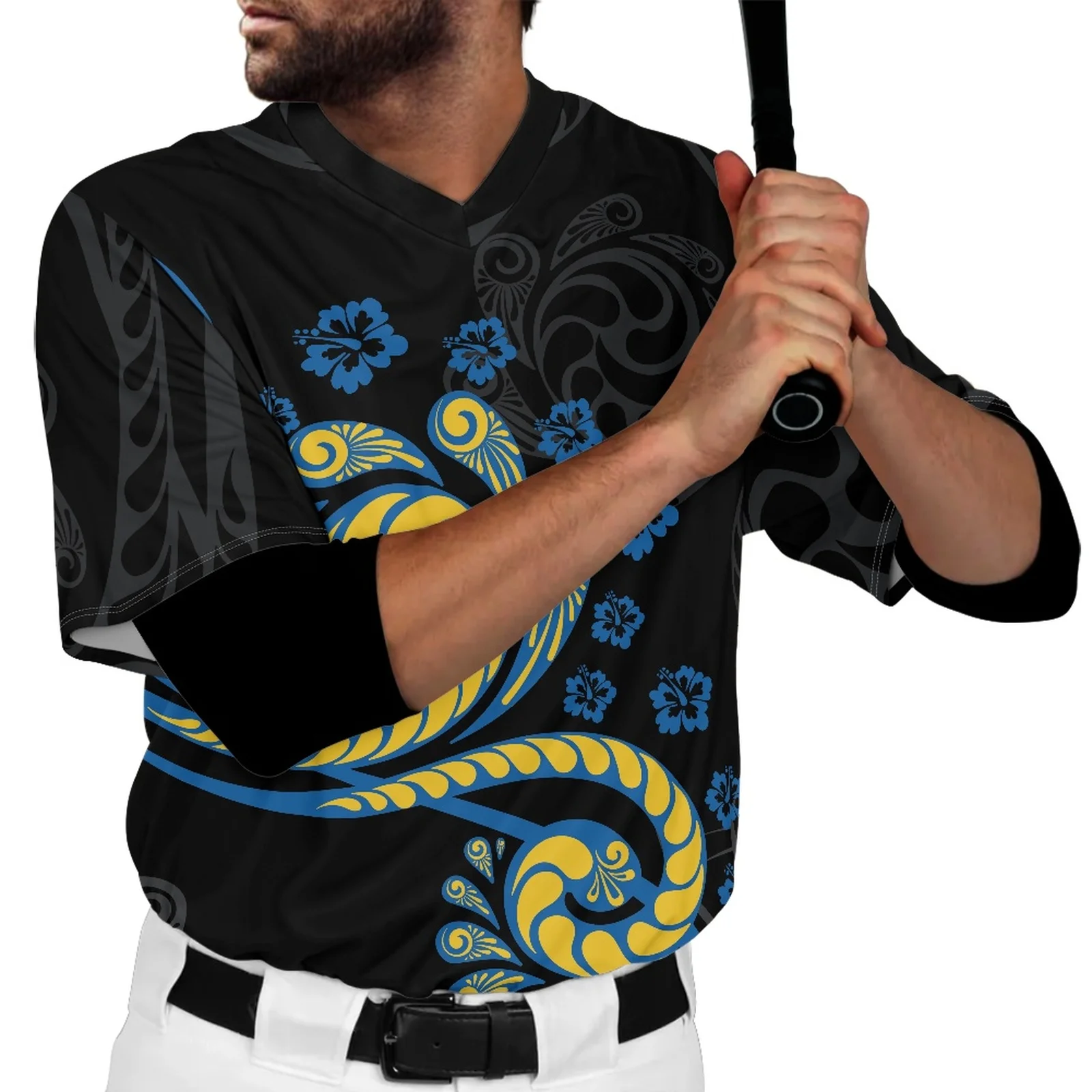 

Полинезийские племенные самоанские тотемные тату Самоа принты хип-хоп хипстерские бейсбольные майки, футболки с коротким рукавом для акти...