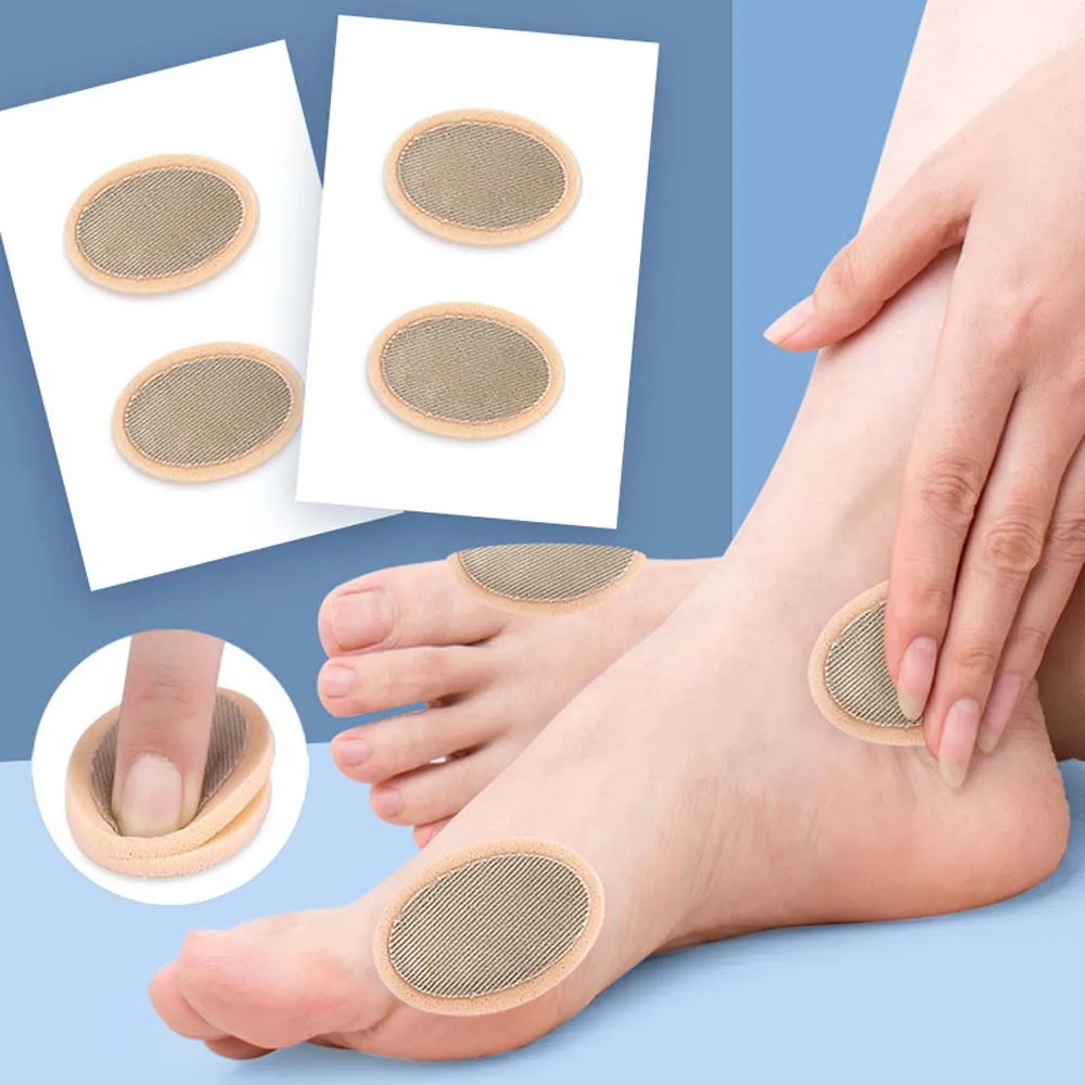 

2PCS Latex Callus Cushions Shoes Heel Pad Foam Anti Abrasion Oval Round Toe Foot Corn Bunion Protectors Pads