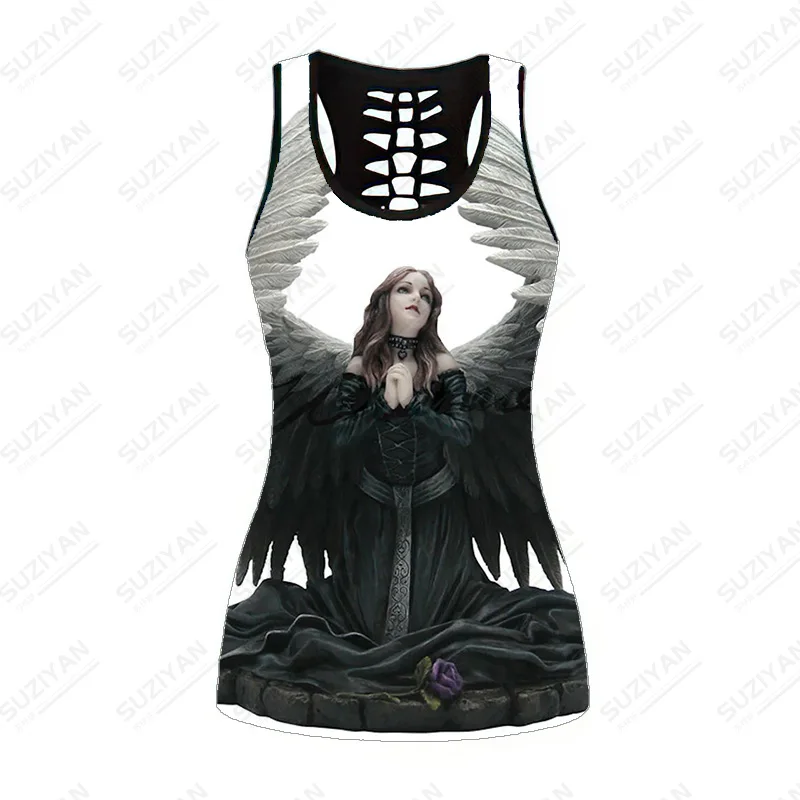 

Tops Yoga Top Yoga Clothes Tank Top Women Crop Top Corset Womens Tops 3D Printing Backless Top Wear Out