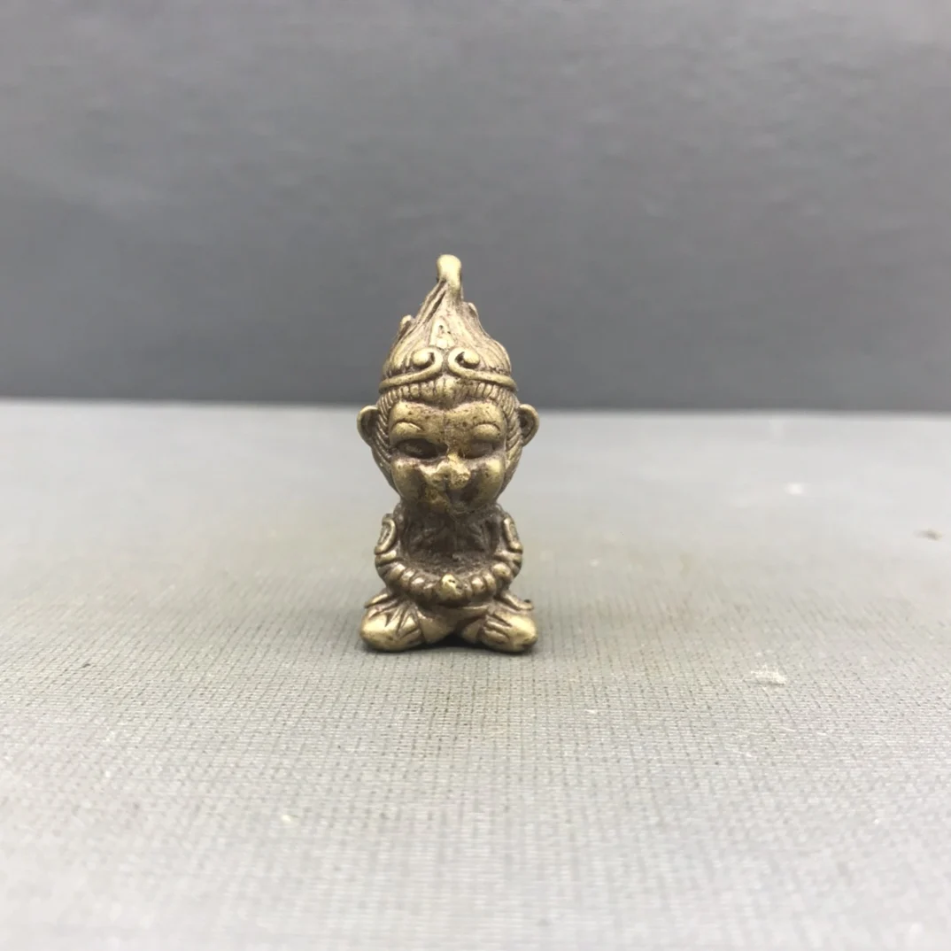 

Monkey King Copper Exquisite Small Ornaments Craftsmanship Home Craft Supplies Keychain