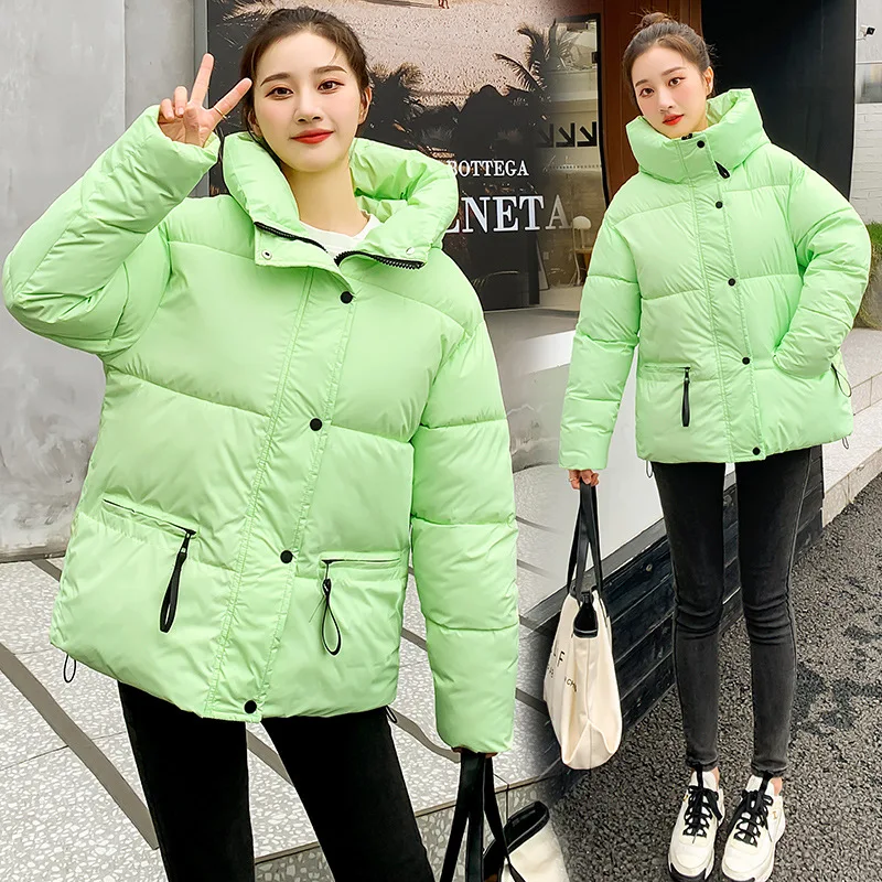 

2022New Winter Jacket Women Parkas Thick Down Cotton Padded Parka Female Jacket Basic Coat Coat Slim Warm Cotton Clothes Outwear