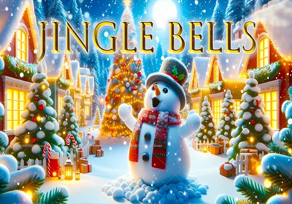 Рождественский Снеговик Фон Для Фотосъемки Украшение На Тему Дерева Баннер