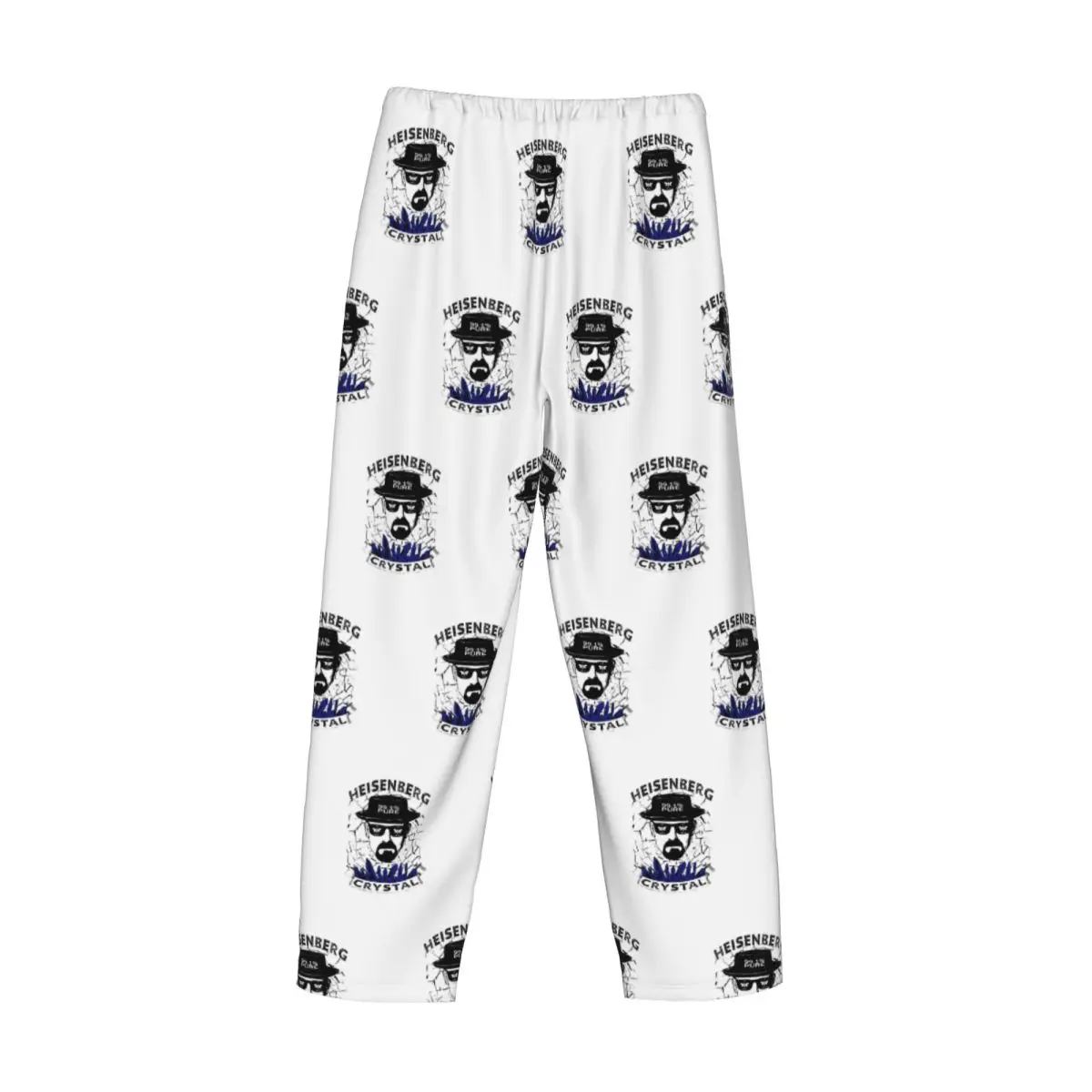 Custom Heisenberg Walter White Pajama Pants Sleepwear for Men Elastic Waistband Breaking Bad Sleep Lounge Bottoms with Pockets
