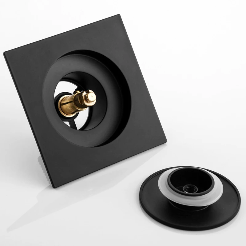 Выдвижной напольный Слив для ног латунный хромированный антизапаховый дренаж