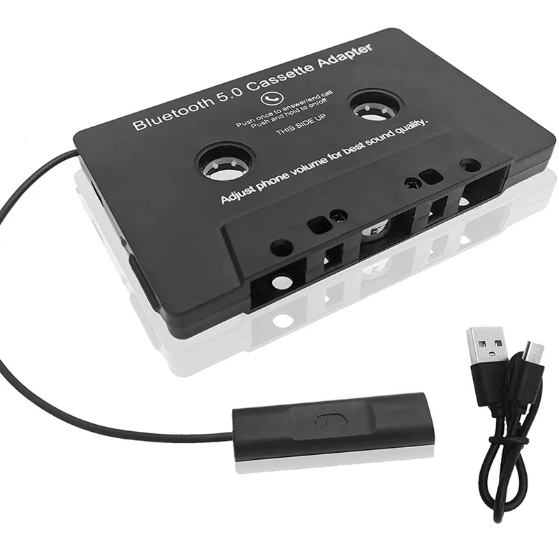 

Универсальный адаптер-конвертер для кассеты Bluetooth 5,0, автомобильная лента, аудиокассета для Aux, стерео, музыкальный адаптер, кассета