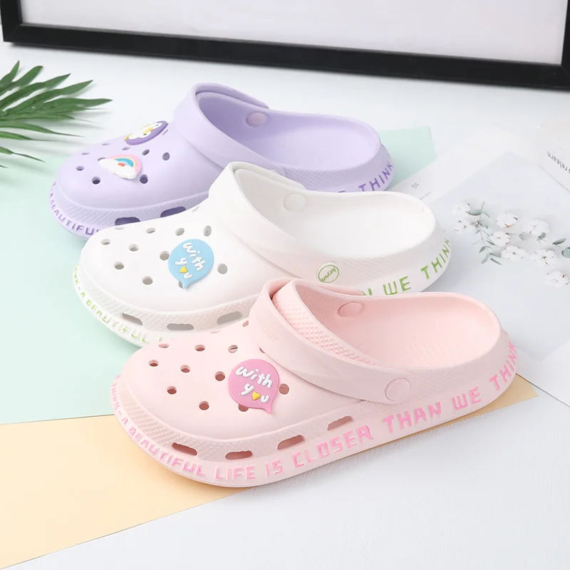 

Hot Sale Pink Cute Summer Sandals Women Beach Sandals Non Slip Comfortable Lightweight Outdoor Sandals Woman zuecos de mujer