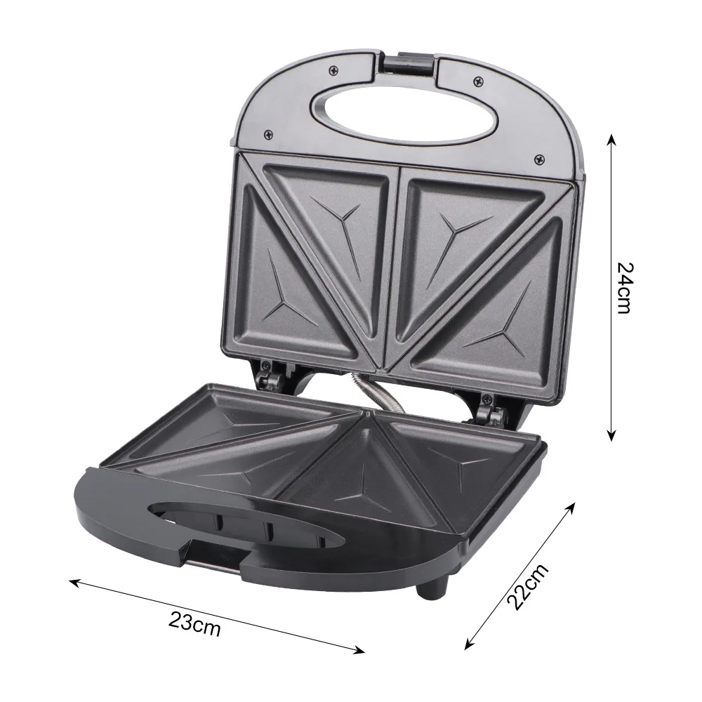 Electric Sandwich Maker Indoor Grill Kitchen Easy to Clean and Storage Perfect for Breakfast Grilled Cheese Egg Bacon Steak |