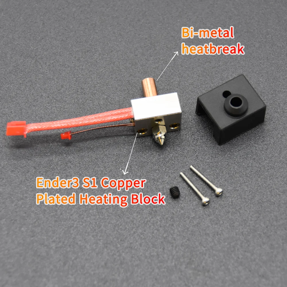 3D Printer Parts Ender 3 S1 Heating Block Cartridge Heater 24V 40W+Thermistor NTC100K Kit For Ender 3 S1/Pro Nozzle 3D Printer Parts Ender 3 S1 Heating Block Cartridge Heater 24V 40W+Thermistor NTC100K Kit For Ender 3 S1/Pro Nozzle