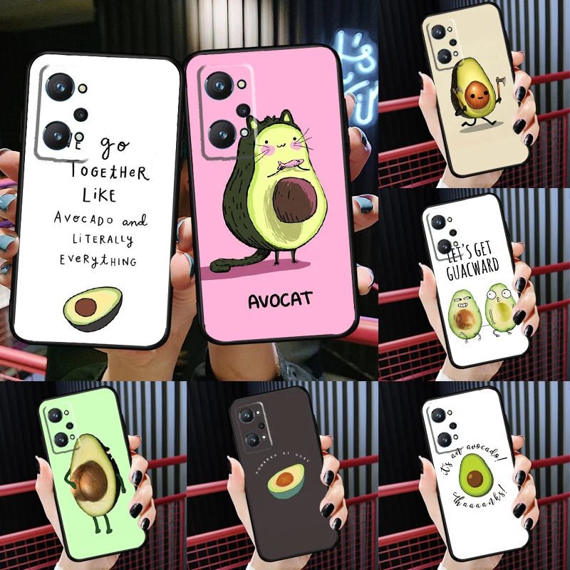 

Funny Avocado Quotes For OnePlus 10 Pro 9 Pro Nord2 8T 9R Phone Case For Realme GT Neo 2 3 8 9 Pro Plus 8i 9i