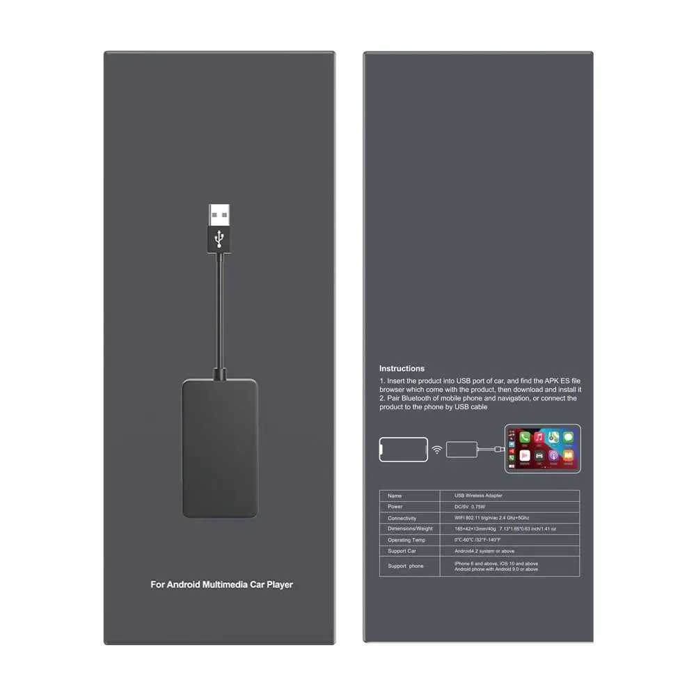 Адаптер для подключения телефона USB беспроводного модуля Carplay беспроводных Apples