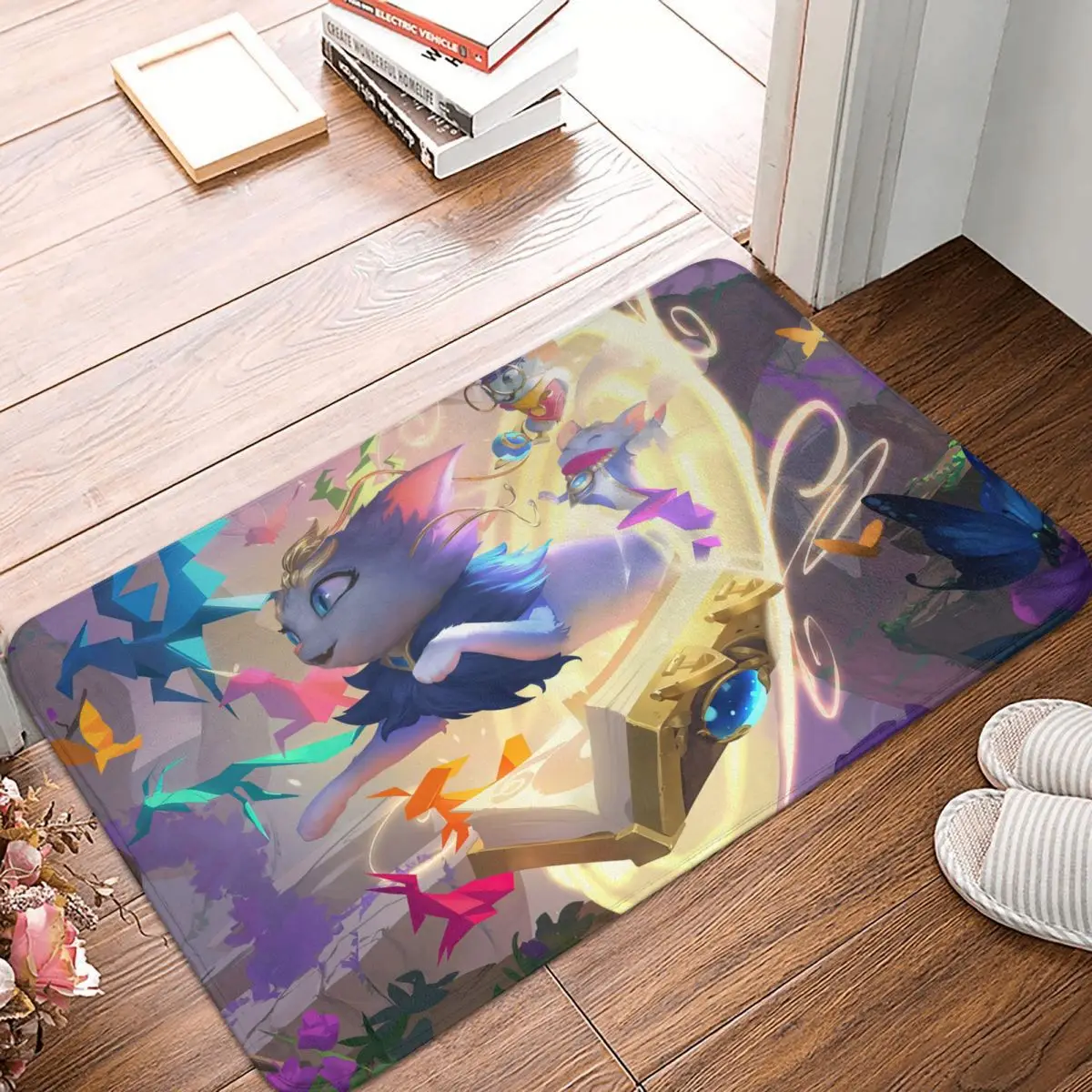 

Игровой нескользящий коврик LOL League, кухонный коврик, напольный коврик Yuumi Runeterra Bandle City Targon, декоративный коврик для входной двери