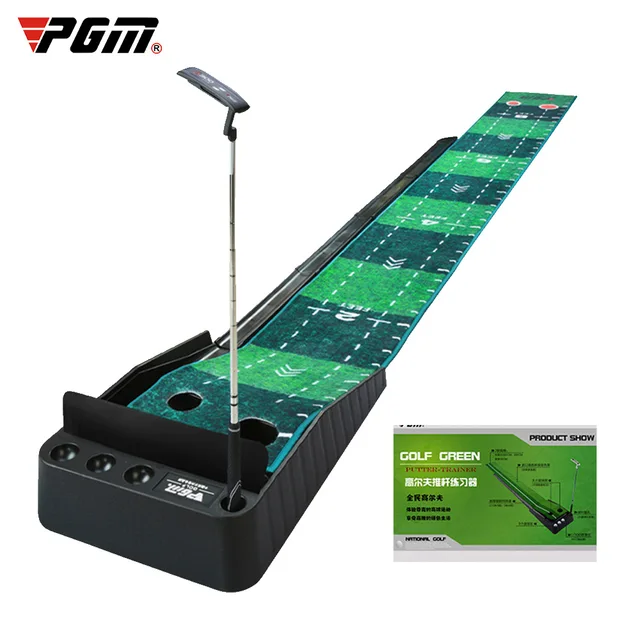 PGM 3M Golf Putting Mat Golf Putter Trainer Green Carpet Practice Set Ball Return Mini Golf Putting Green Fairway Mat TL021 1