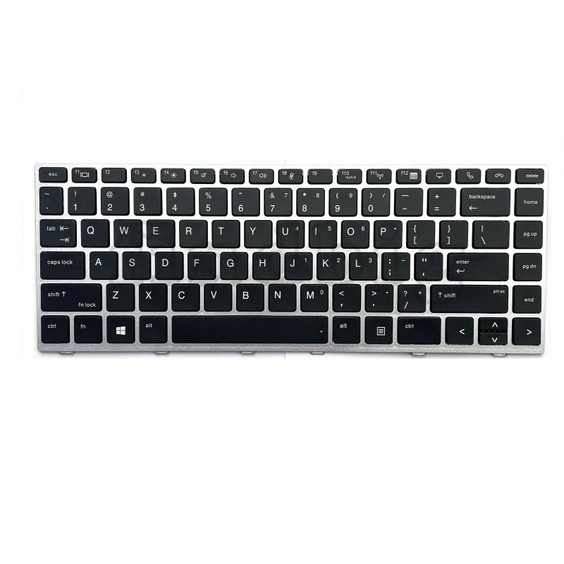 

US Laptop Keyboards for For HP EliteBook 840 G5 846 G5 745 G5 Keyboard New Replacement Test No Pointing