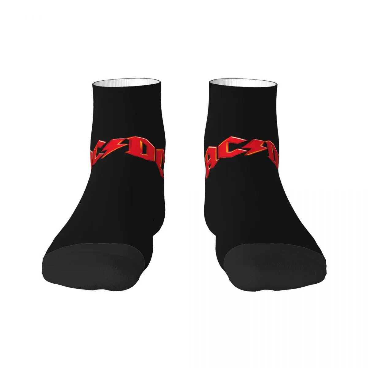 

Novelty Printed AC DC Socks for Women Men Stretchy Summer Autumn Winter Retro Rock Heavy Metal Crew Socks
