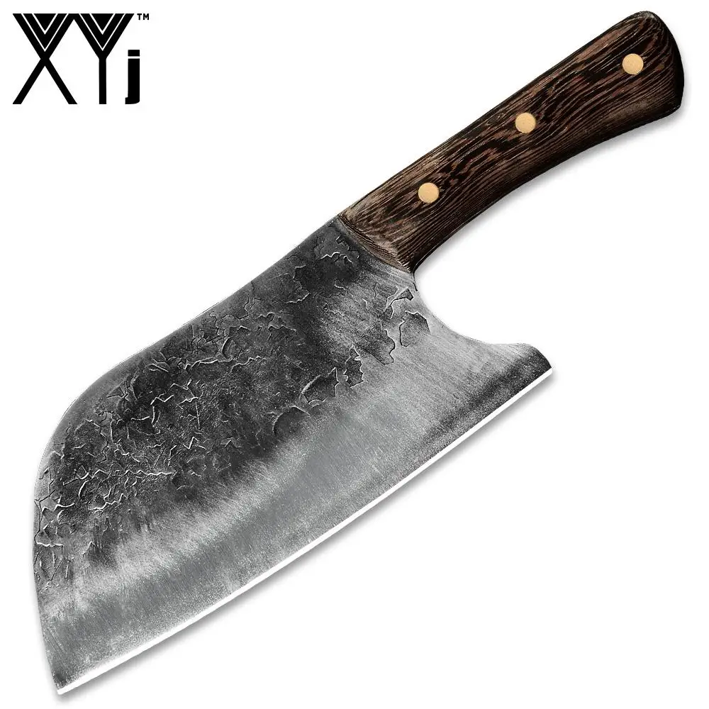 

XYj кухонный нож из нержавеющей стали, высокопрочные ножи для мясника, инструмент, широкое лезвие, мясной резец, резак, для приготовления пищи...