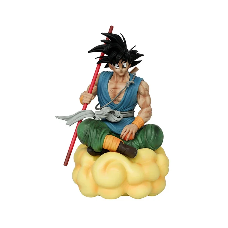 

21 см Аниме Драконий жемчуг BT фигурка Son Goku «сальто на облаке» сидящие игрушки из ПВХ с орнаментом