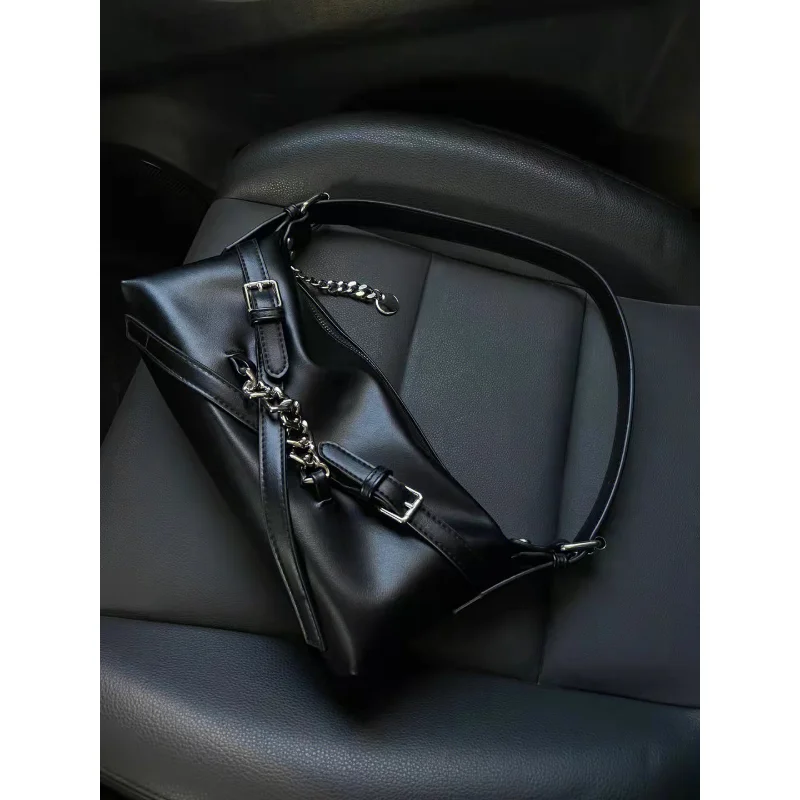 Fashion Designer Brand Bag Retro Casual Women Totes Shoulder Bags Female Leather Solid Color Chain Handbag for Women 2023 Summer