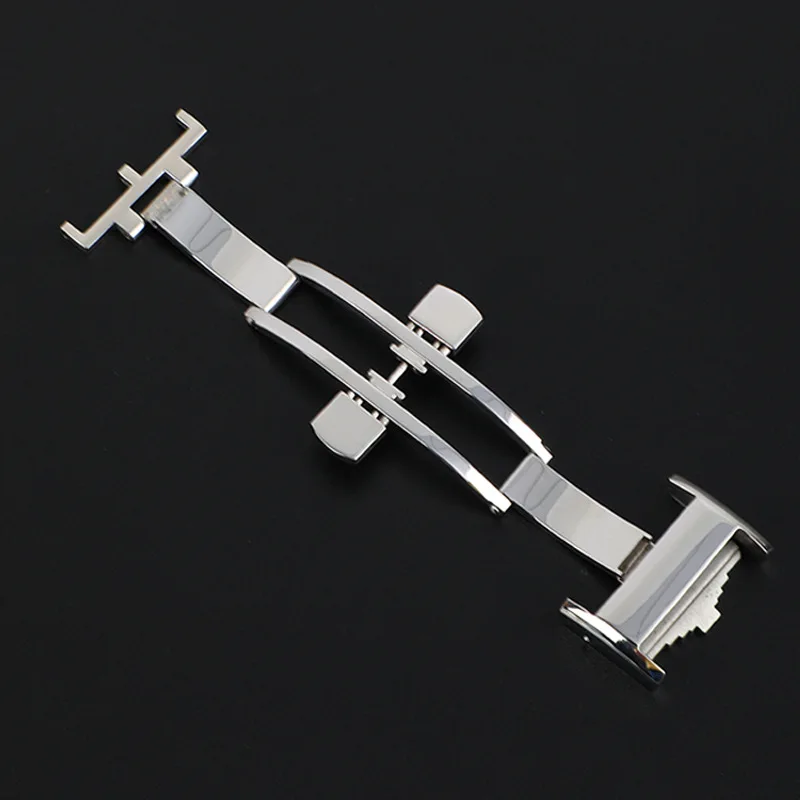

Original Authentic For Longines Stainless Steel Watch Strap Buckle Belt Double Press Butterfly Watch Bands Buckle