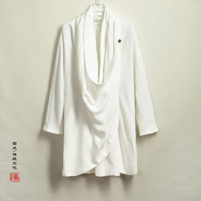 Весна-Осень 2024 топы ханьфу в китайском стиле мужской Молодежный костюм Тан