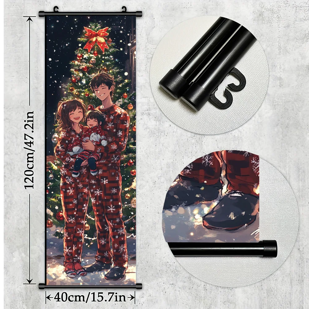 Семейная одежда в одинаковых рождественских пижам и улыбающихся рождественской