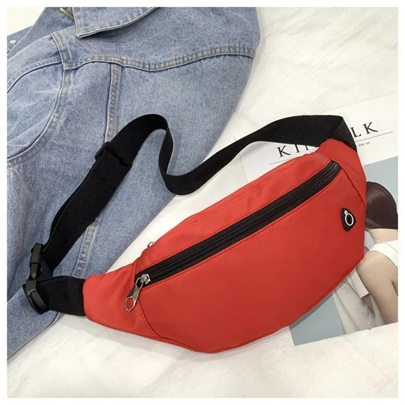 

Waist Bags For Women Men Leisure Color Waist Pack Shoulder Crossbody Chest Bags Pouch Phone Money Handbags Messenger Belt Bags