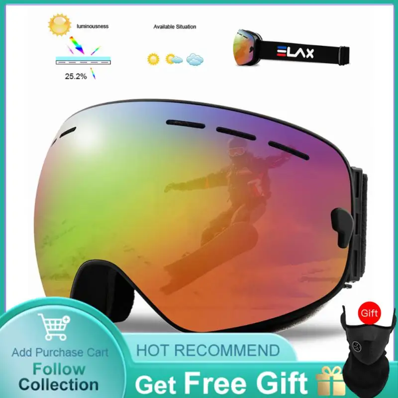 

Зимние лыжные очки, спортивные очки для снега, двухслойная противотуманная Лыжная маска, очки для снега, сноуборда, мужские и женские очки для катания на лыжах
