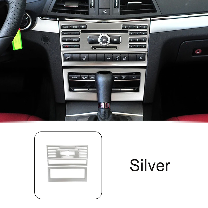 Декоративная карбоновая рамка для автомобильной консоли, для Mercedes Benz E Class Coupe W207 C207 2009-2013, аксессуары для интерьера