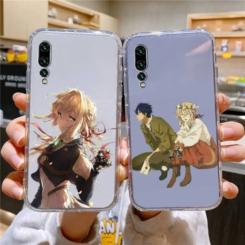 

Violet Evergarden Phone Case For Xiaomi 11 Redmi Note 11pro5G 8T 9A 9S 12S K30 10T Pro Ultra K40pro Transparent Case
