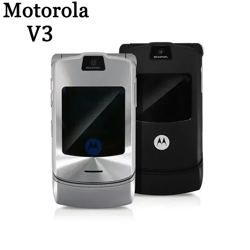 Фото MOTOROLA RAZR V3 Восстановленный 90% новый оригинальный разблокированный раскладушка Bluetooth мобильный телефон GSM 850/900/1800/1900 телефон хорошего качества №5