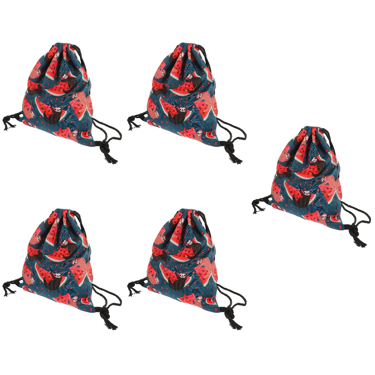 

Printed Drawstring Pocket Gym Shoulder Bag Storage Pouch Pouches Large Bags Adults Swim Backpacks Kids