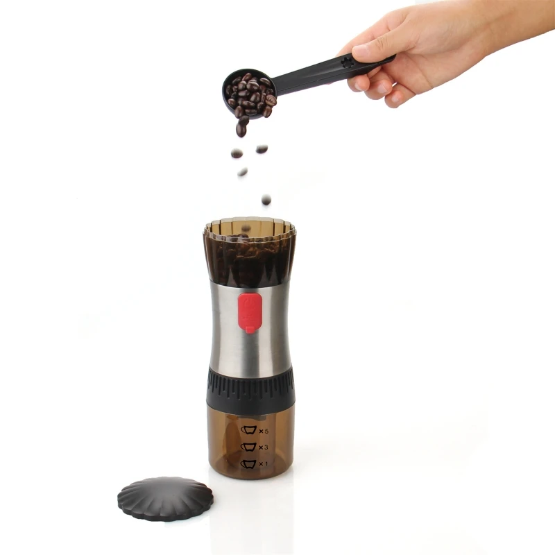 Обновленная портативная электрическая кофемолка с регулируемой зарядкой от USB