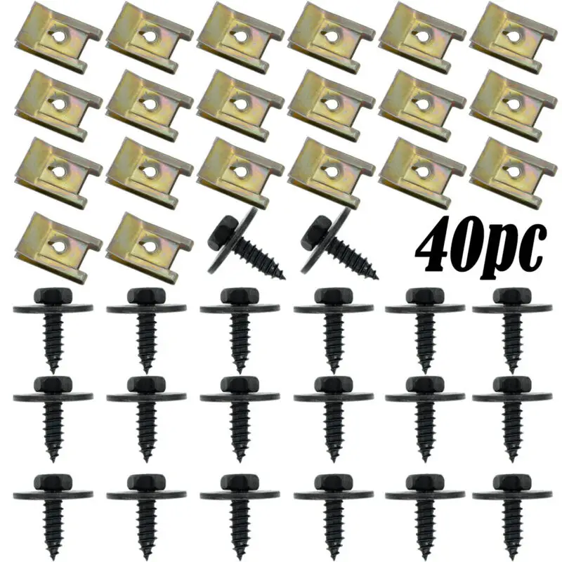 

U Nut Mud Flaps Clips For BMW Speed Fastener Hex Screw Metal Clip Sheet New High quality