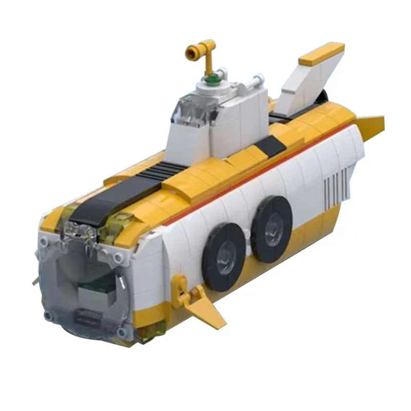 Модель военного корабля Moc строительные кирпичи подводные путешествия подводная