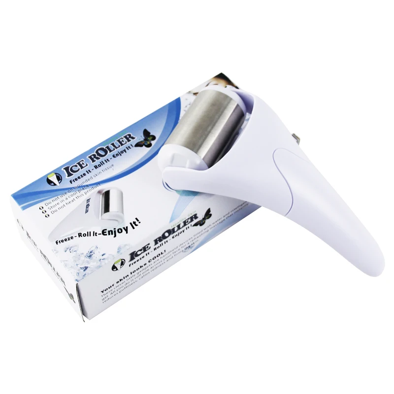 Фото Новинка 2025 года, косметическое устройство lce Skin Cool Derma RollerMassager для массажа лица и тела, уход за кожей лица, предотвращающий морщины, DermoRoller №4