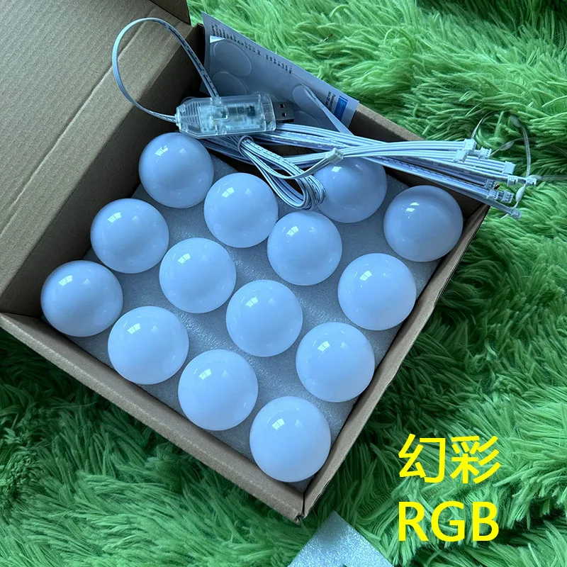 

Зеркало Для Макияжа С LED-подсветкой Vanity 2025 RGB, USB-питание, Регулируемая Яркость