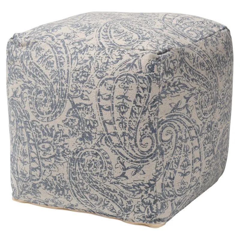 

Juvita Handwoven Paisley Pouf