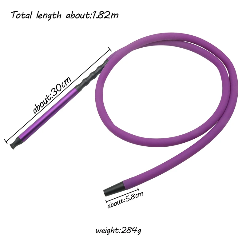 1 комплект шланг для кальяна из силикона и алюминиевого сплава